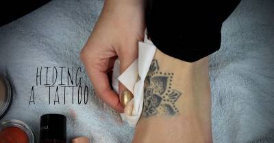 Cover Up Tattoos, Bruises & Birthmarks Using Only 3 Makeup Products