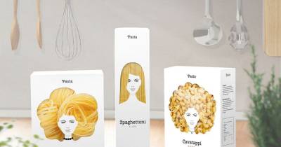 Creative Packaging Turns Pasta Into Hair