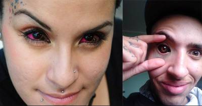 People Tattooing Their Eye Balls Is A Terrifying Thing (NSFW)