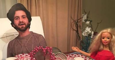 A Son Decided To Send A Cardboard Cutout Of Himself To His Mom While He Studied Abroad