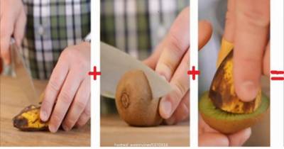 Man Joins The Flesh Of Banana And Kiwi, What Happens Next Is Truly Amazing!