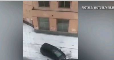 Two Drivers Repeatedly Ram Into Each Other During Extraordinary Road Rage Footage