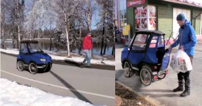 It Looks Like A Tiny Car, But When He Takes It For A Spin It's Incredible