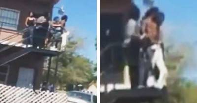 Man Swings Girlfriend&rsquo;s Dog Over Second Story Railing Over Argument