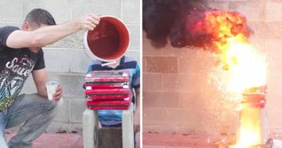 Watch What Happens When You Try Making Thermite With An Etch A Sketch