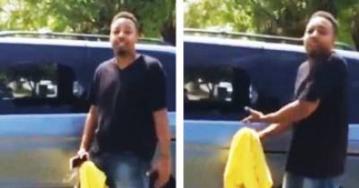 Side Dude Sends Message To Husband After Getting His Windows Smashed