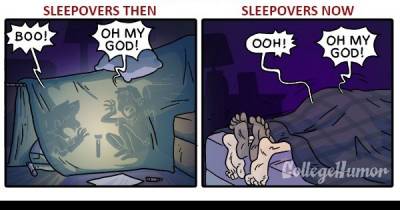 What It's Like To Spend The Night At A Friend's House: Then Vs Now