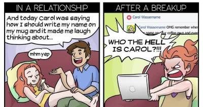 How People Act When In A Relationship And After A Break-Up