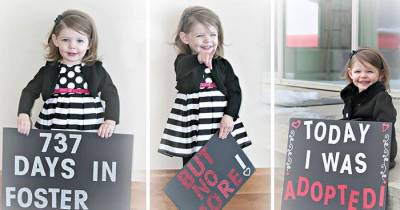 Some Heartwarming Pics Of Children Who Were Just Adopted