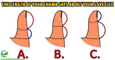 This Is What The Length Of Your Thumb Says About Your Love Life