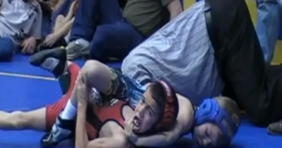 This Kid Goes Complete Beast Mode During Wrestling Match