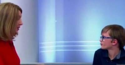 Hilarious Moment Kid Reveals He's Desperate For The Loo In The Middle Of Live Television Chat Show