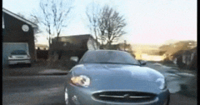 This Man Has An Unusual Slide System In His Garage. What It Does To His Car Is A Real Eye-Catcher