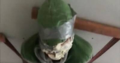 Unlucky Apprentice Strapped To Ceiling And Smeared With CAKE By Builders In Hilarious Video