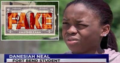Girl Jailed After Using &lsquo;Counterfeit&rsquo; Lunch Money Until They Take a Closer Look at the Bill...