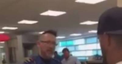 Friends Prank First Time Flyer By Attaching Toy To Water Bottle In Security