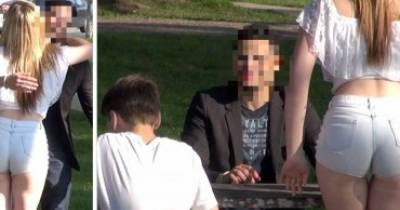 She&rsquo;s On A Tinder Date In The Park. Now Watch His Reaction When Her Son Shows Up!