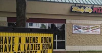 Virginia Pizza Restaurant Is Getting Heat Over This Sign That Some People Are Calling Controversial