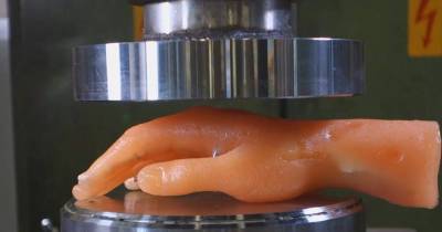 Crushing Hands And Feet In A Hydraulic Press For Fetish Lovers
