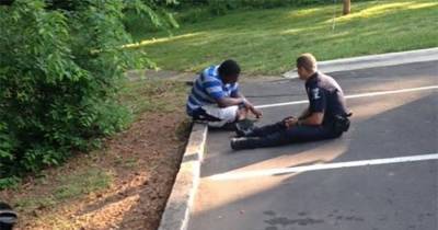 Officer Responds To Call About Violent Autistic Teen. What He Sees Has Him Sitting On Ground...