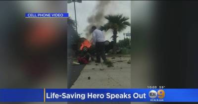 This Man Saw A Driver Trapped In A Burning Car. Then My Jaw Dropped.