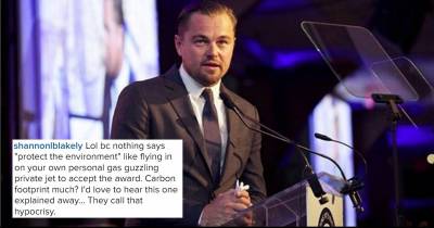 Leonardo DiCaprio Criticized For Taking Private Jet To Receive Environmental Award