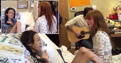 Lorence Welch Performs At Bedside Of Cancer-Stricken Teen Whose Illness Forced Her To Miss Concert