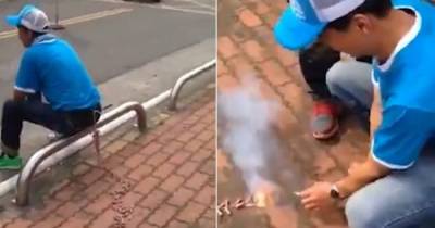 Guy Gets The Worst Prank From His Mates By Tying Firecrackers On His Pants