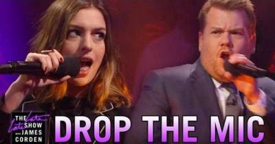 Anne Hathaway Absolutely Destroyed James Corden In An Epic Rap Battle