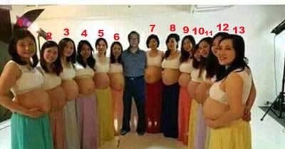 One Husband With 13 Wives, All Pregnant At The Same Time