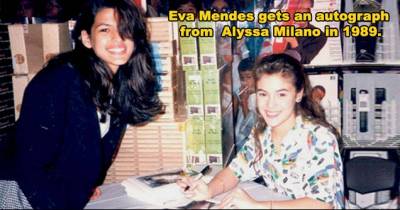 Rare Pictures of Celebrities Signing Autographs For Other Celebrities