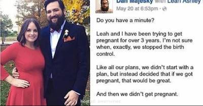 Husband Sees Tired Wife Struggle To Get Pregnant And Then Makes A STUNNING CONFESSION on Facebook