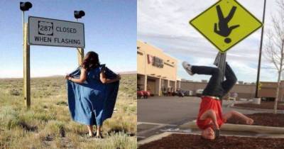 People Who Obeyed Signs To A Fault