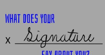 What Does Your Signature Say About You?