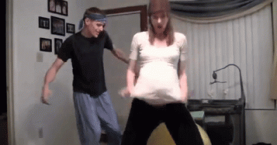 Mom's Twins Are 4 Days Overdue. Now Watch What Happens When She Lifts Up Her Shirt...