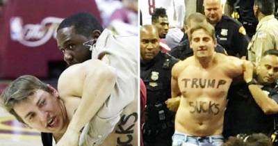 Prankster Interrupts NBA Finals To Send A Message To Donald Trump