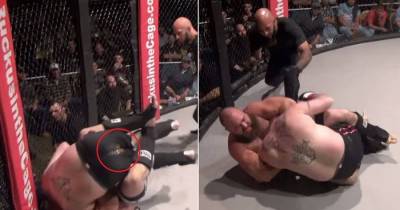Embarrassing Moment: MMA Fighter Poops In The Ring After Being Placed In Chokehold
