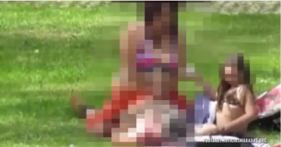 Police Investigating Couple Caught On Camera 'Getting Nasty In Public As Young Girl Sits Beside Them'