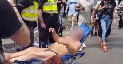 Man Wearing Speedos Is Arrested While Sitting On A Deckchair