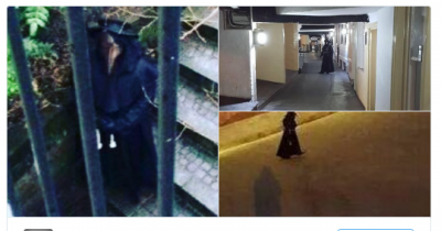 Footage Shows Creepy &lsquo;Plague Doctor&rsquo; Stalking The Streets Of British City
