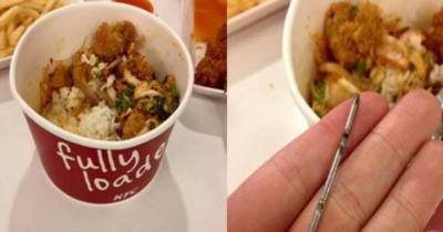 Chicken Lover Outraged After 'Finding METAL STICK Inside His KFC'