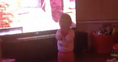 This Little Girl Was Playing Peek-a-boo When She Was Suddenly Pushed By A Ghost!