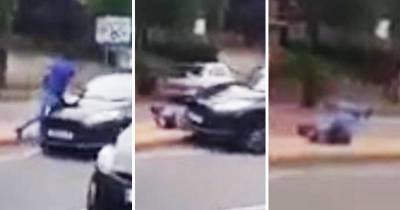 Student Driver Runs Over His Instructor After Failing Him