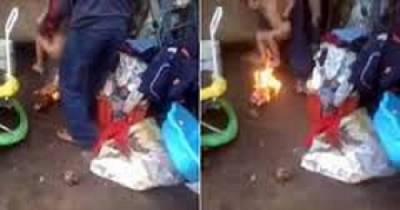 Shocking Footage Shows Stepfather Holding A Three-year-old Boy Over A Fire As Punishment