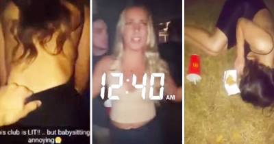 Guy Snapchats Drunk Girlfriend Having A Wild Night Of Events
