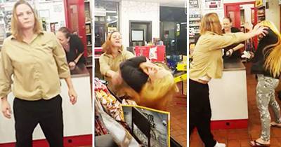 Pregnant Girl Catches Her Boyfriend&rsquo;s Side Chick In Gas Station