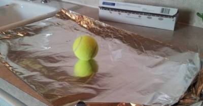 With Tin Foil And A Tennis Ball She Replaces These Costly Household Items - So Genius!