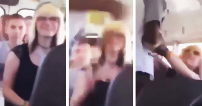Girl Instantly Regrets Punching Kid On Bus After Thinking He Wouldn&rsquo;t Hit Back