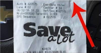 Shopper Finds Receipt And Sees Something Shocking