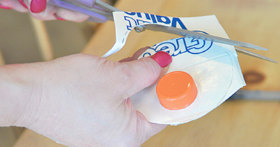 She Always Cuts Out Lids Of Empty Juice Cartons And Uses Them For This!